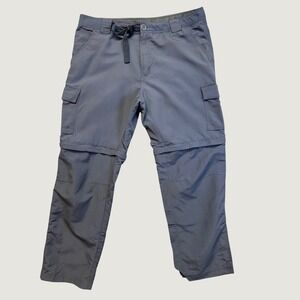 Pacific Trail Convertible Cargo Pants Mens 38/32 Grey Blue Excellent Zip Off Leg